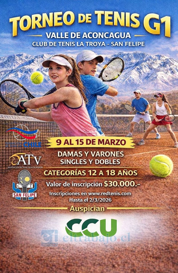 El evento deportivo se llevará a cabo entre el 9 y el 15 de marzo.