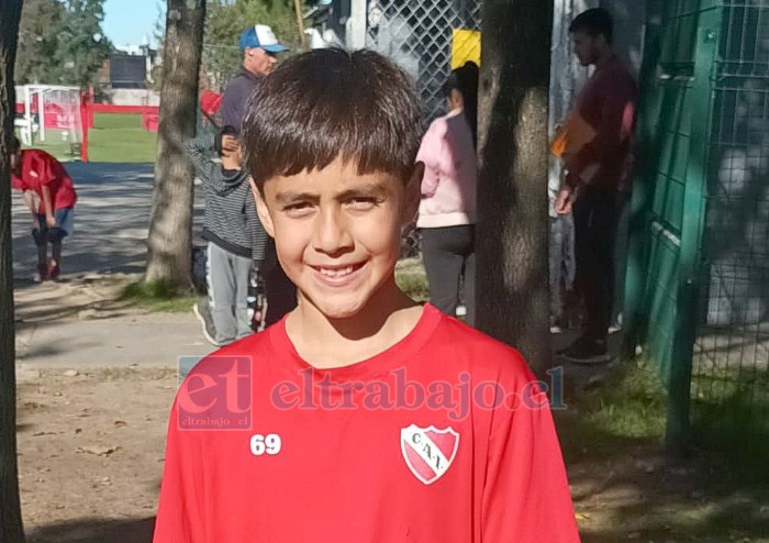 El joven futbolista Felipe Andrés Vargas Nacarate, de 10 años de edad.