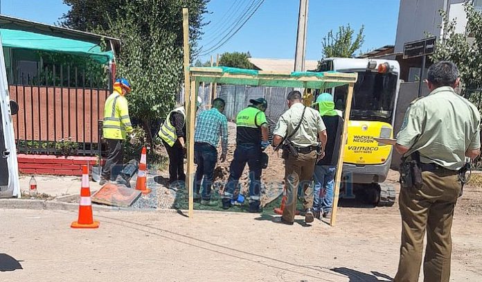 La investigación por la caída fatal de un adulto mayor en una zanja en San Esteban ya fue formalizada, con dos personas imputadas por cuasidelito de homicidio (Archivo).