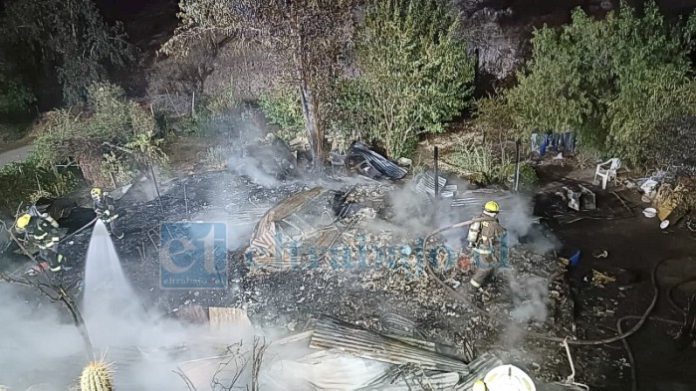 Vecino falleció en el incendio de su vivienda.