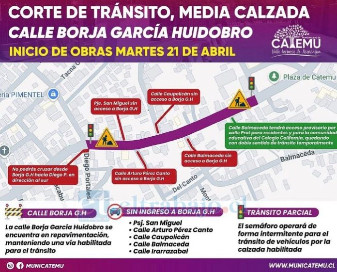 Estas son las medidas que se han adoptado por el inicio de las obras de la segunda etapa.