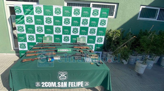 Procedimiento se gestó por una denuncia por disparos injustificados. 