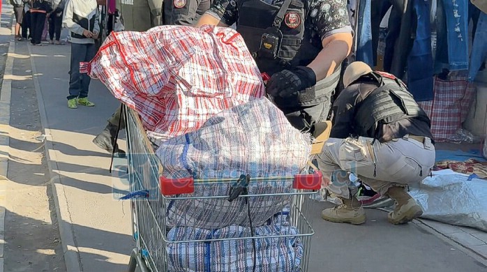Diversa mercadería se decomisó en el operativo. 