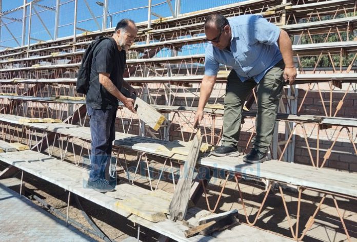 El edil constata las miserables condiciones de la galería sur.