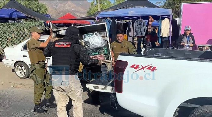 Durante el operativo se incautaron diversos elementos y productos que se estaban vendiendo y consumiendo en el mismo lugar, sin contar con ninguna autorización sanitaria que resguarde la inocuidad y salubridad de los alimentos.