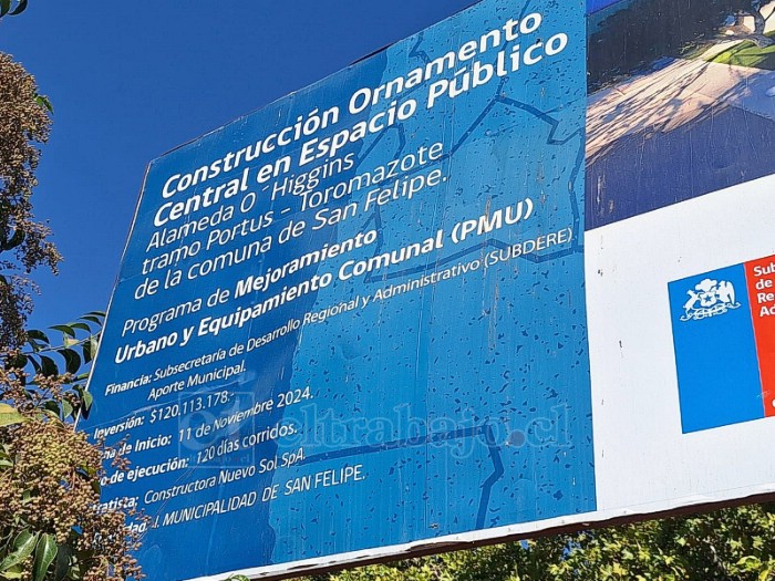 Según lo estipulado, la obra debería haber finalizado a inicios del 2025.