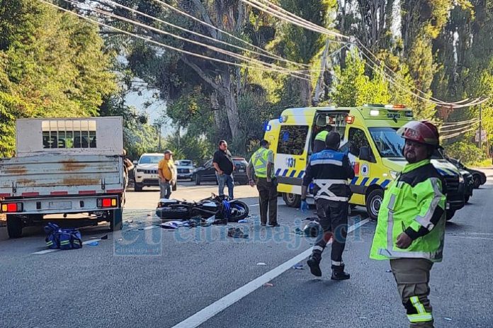 Motociclista falleció en accidente de tránsito en Panquehue.