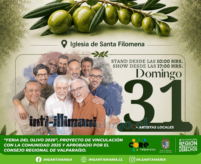 El domingo 31 de mayo la histórica agrupación Inti-Illimani encabezará la segunda jornada.