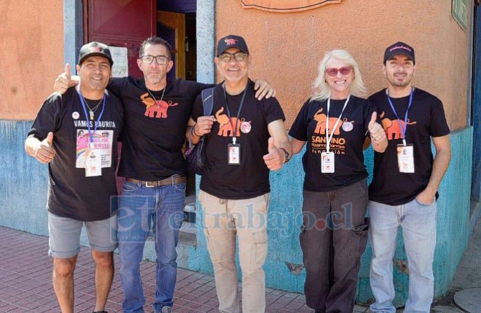 Sergio Morales, Mauricio Pizarro, Armida Ajuria, Heberth Mesías y Leonardo Morales, integrantes de la Fundación Santino Pizarro Carrizo.