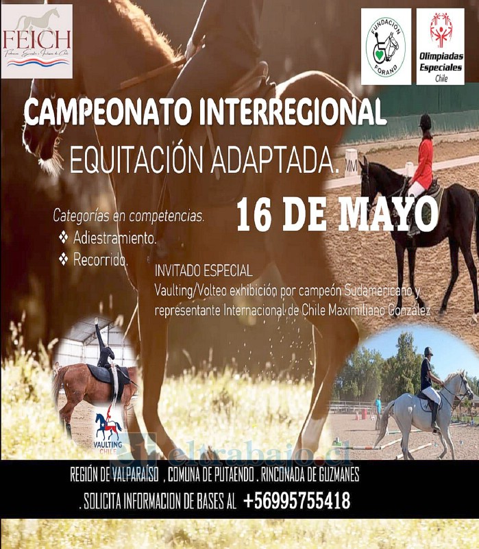 El evento organizado por Fundación Forand contemplará competencias de adiestramiento, recorrido de trabajo y una exhibición especial de vaulting adaptado