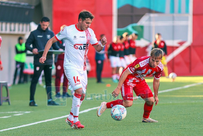 El extremo Bairo Riberos se hizo presente en el duelo contra los cementeros (Foto: mauriciomtv_fotos/comunicaciones Unión La Calera).