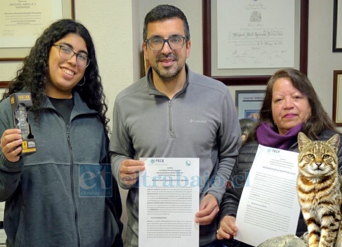 Municipio de Llay Llay y el Comité Ambiental Comunal en la firma del convenio.