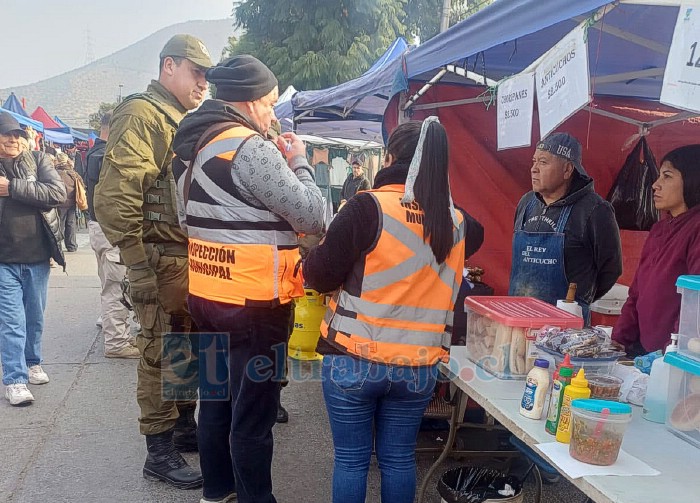 Controles y fiscalizaciones realizaron Carabineros y personal municipal. 