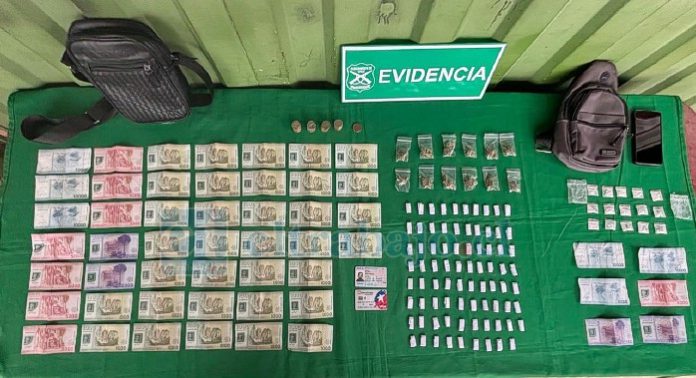 Evidencia de lo incautado.