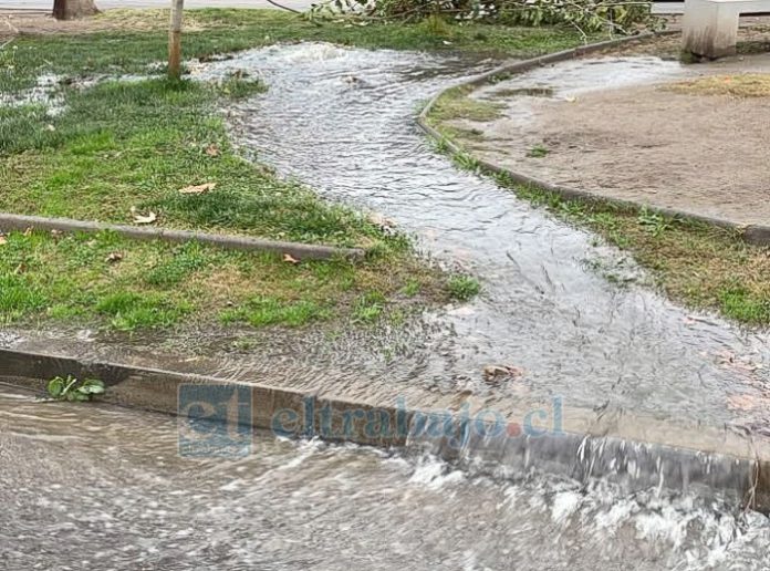 Pasajes y calles del sector resultan afectados por la acumulación de agua, generando dificultades para el desplazamiento de residentes, especialmente adultos mayores y niños.
