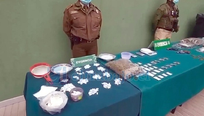 Esta es la droga incautada en el operativo. 