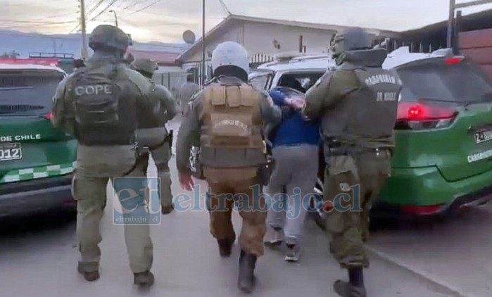 Delincuente fue detenido por tráfico de drogas. 