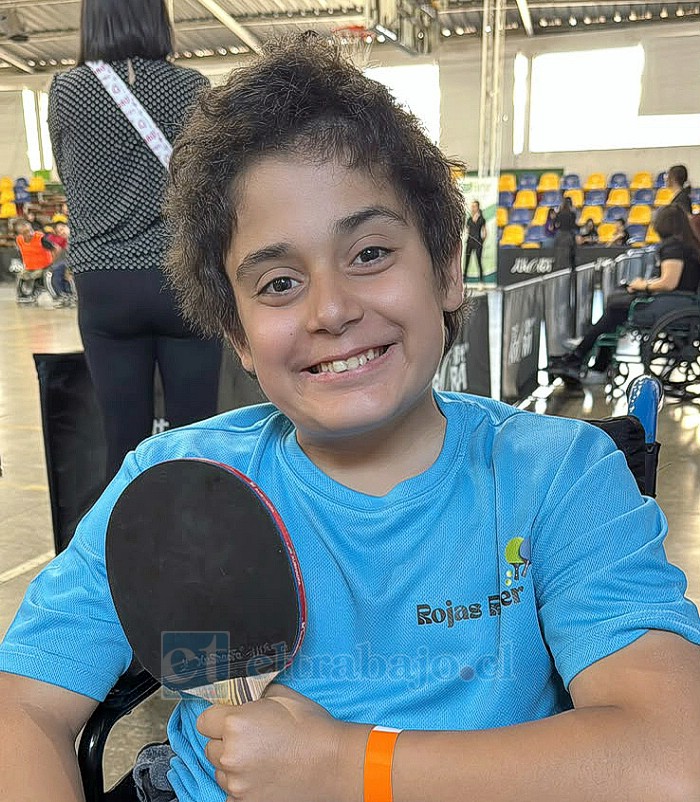 Augusto Rojas Reijer, la joven promesa del tenis de mesa paralímpico. 