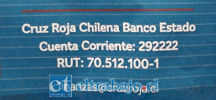 Estos son los datos para poder aportar.