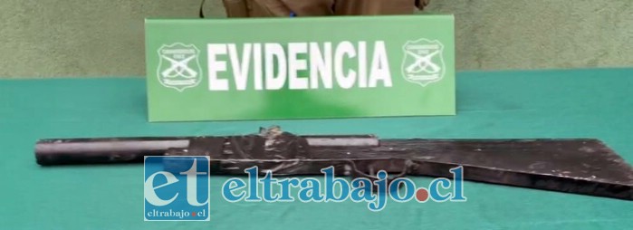 Sujeto fue detenido por porte de armas. 