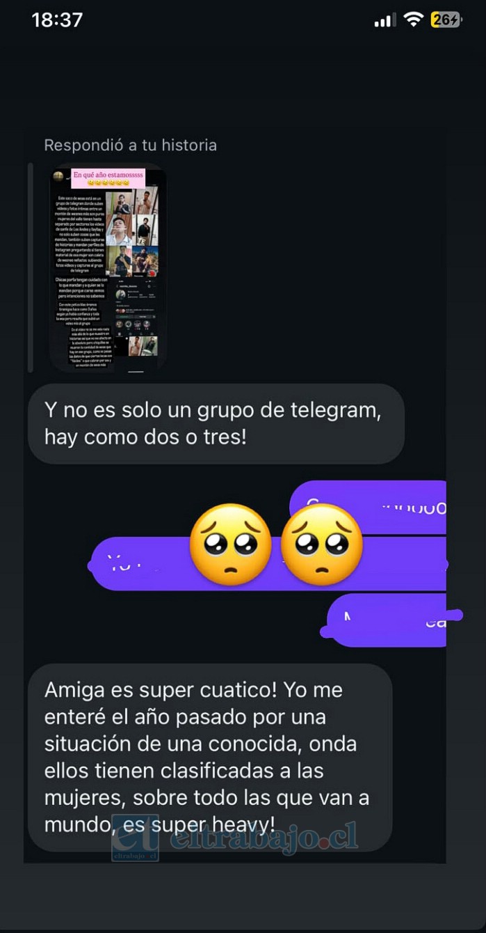 Grupo de Telegram compartiría fotos íntimas de mujeres del valle.