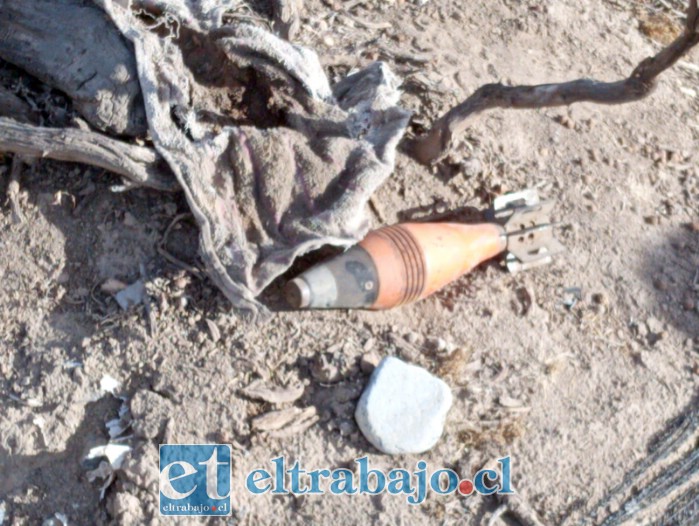 Buscaba piedras y encontró artefacto explosivo en ribera del Río Putaendo