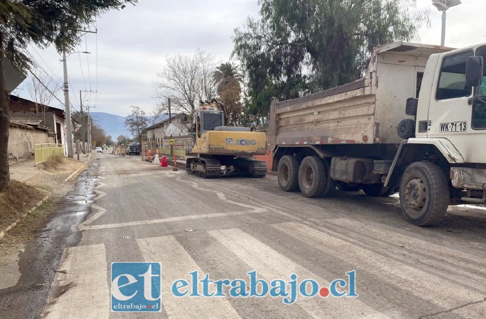 Este es el desvío de tránsito por este nuevo tramo.