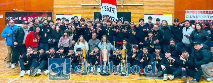 La delegación integra de San Felipe Basket en Concepción.
