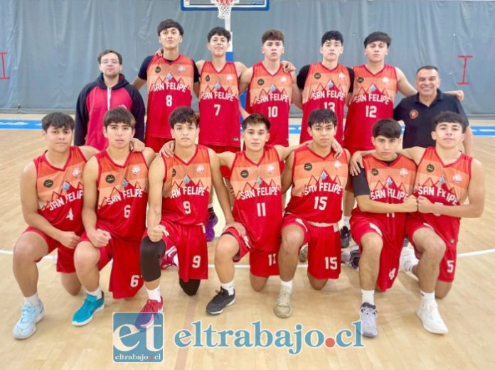 San Felipe Basket tendrá rivales de peso en la siguiente etapa de la serie A de la Libcentro Menores. En la imagen su equipo U17.