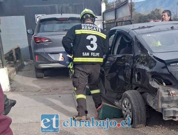 Accidente de tránsito en Hermanos Carrera con Diego de Almagro. 