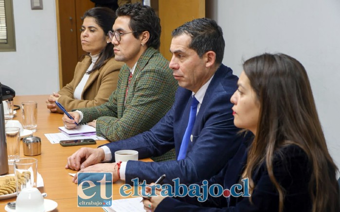 Alcalde de Panquehue, Gonzalo Vergara, asistió a la reunión.