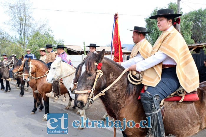 Los huasos del sector llegaron al evento.