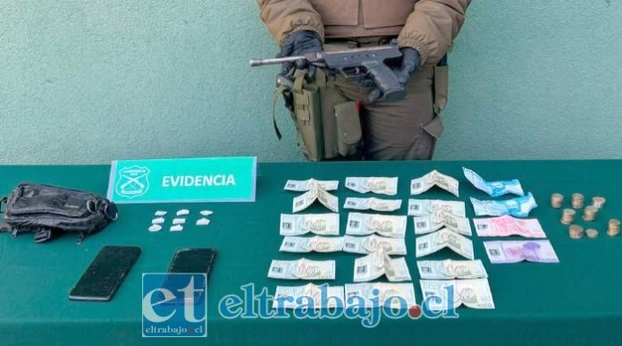 Esta es la evidencia encontrada en el marco de la detención de este delincuente.