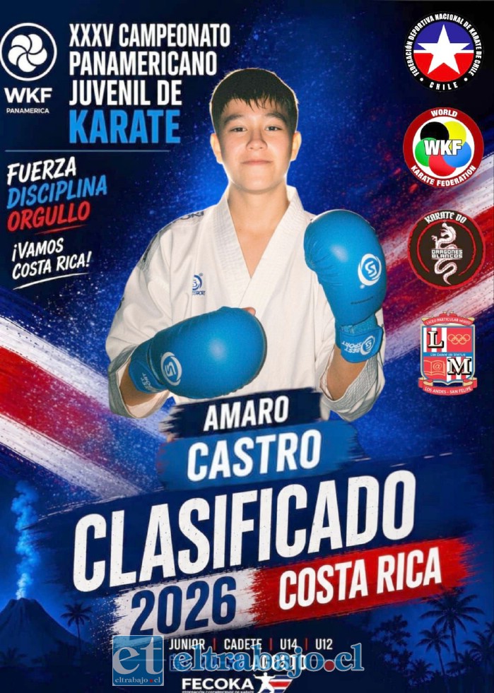 Amaro está pronto a competir en Costa Rica.