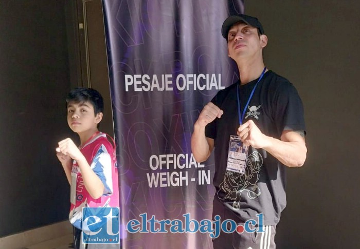 Marcelo Golmo y Alfonso Puga, los dos representantes de San Felipe que destacaron en el Panamericano y Sudamericano de Kickboxing WAKO 2026, desarrollado en Olmué.