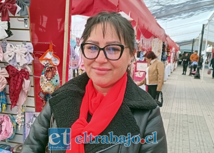 Janet Carrasco, presidenta del Sindicato de Chacareros de la Feria de Diego de Almagro.