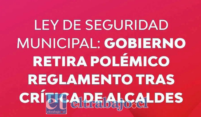 Información de 24 Horas de TVN, sobre el retiro del reglamento.