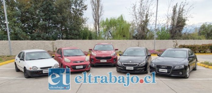 Estos son los vehículos incautados por la PDI.