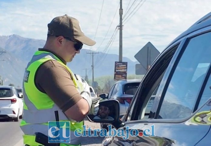 Diversos controles realizó Carabineros durante fin de semana de Fiestas Patrias.
