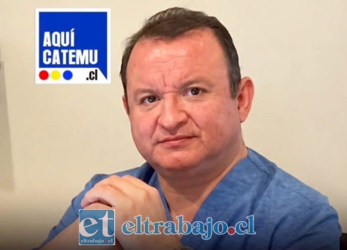 El doctor Egidio Delgado Fredes, quien murió a los 57 años de edad (AquíCatemu.cl).