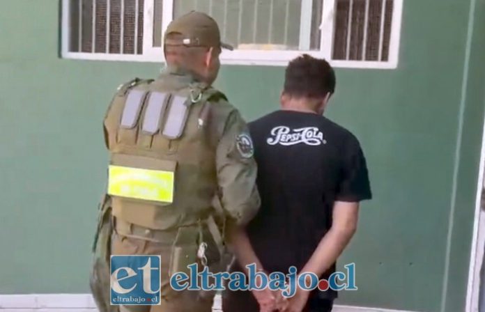 Carabineros detuvo a prófugo de la justicia en San Felipe.