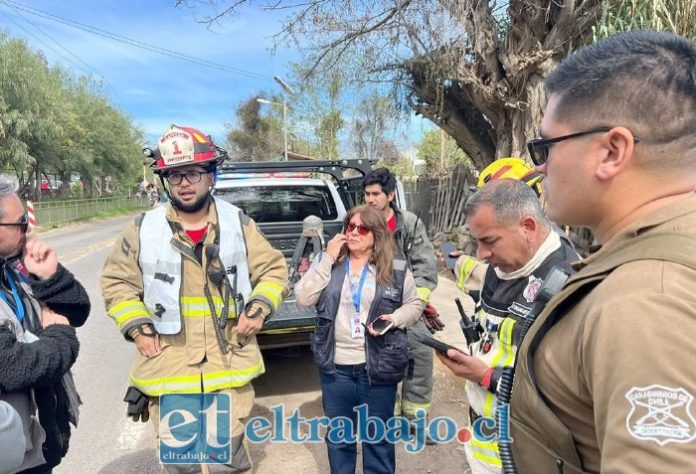 Equipos de emergencia arribaron al lugar tras la aplicación del producto químico.