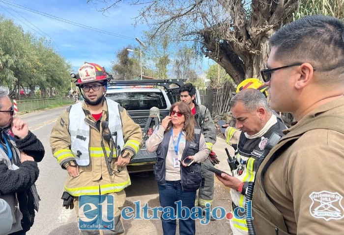Equipos de emergencia arribaron al lugar tras la aplicación del producto químico.