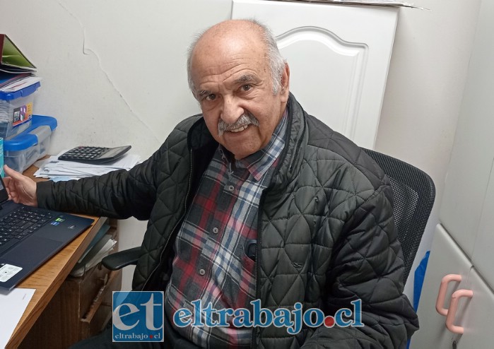 Jaime Amar Amar, exalcalde de San Felipe, en su oficina.