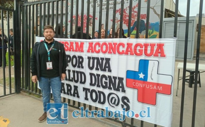 El representante de los funcionarios del Cesfam Segismundo Iturra Taito, Luis Salgado Solari.
