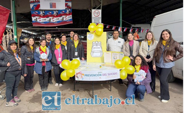 Equipos de salud realizaron campaña de prevención del suicidio. 