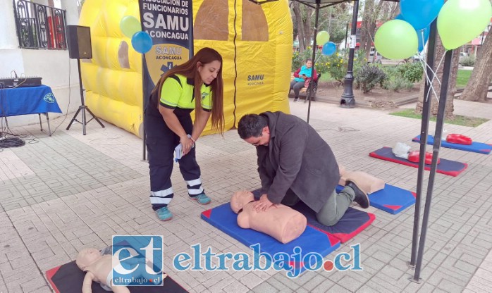 Actividad buscó acercar los conocimientos claves en la primera respuesta ante una emergencia. 