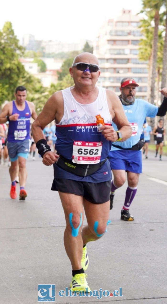 El fondista sanfelipeño fue quinto en los 21 kilómetros en la reciente Maratón de Viña del Mar.  