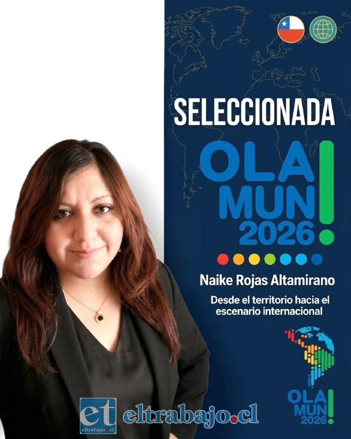 Naike Rojas Altamirano fue seleccionada como delegada para la primera fase de OLA-MUN 2026, entre más de mil postulantes de más de 25 países, llevando la experiencia y las voces del Valle de Aconcagua a un espacio de diálogo internacional.
