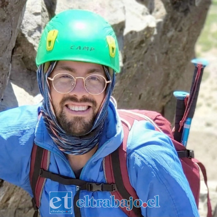 Abraham Camero, andinista de 32 años de edad, cuyo cuerpo fue rescatado en las primeras horas de este jueves.
